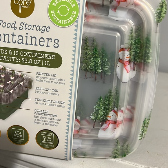 core kitchen Kitchen Christmas Food Storage Containers Set Of 2